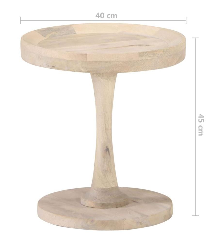 Table d'appoint Ø40x45 cm Bois de manguier massif