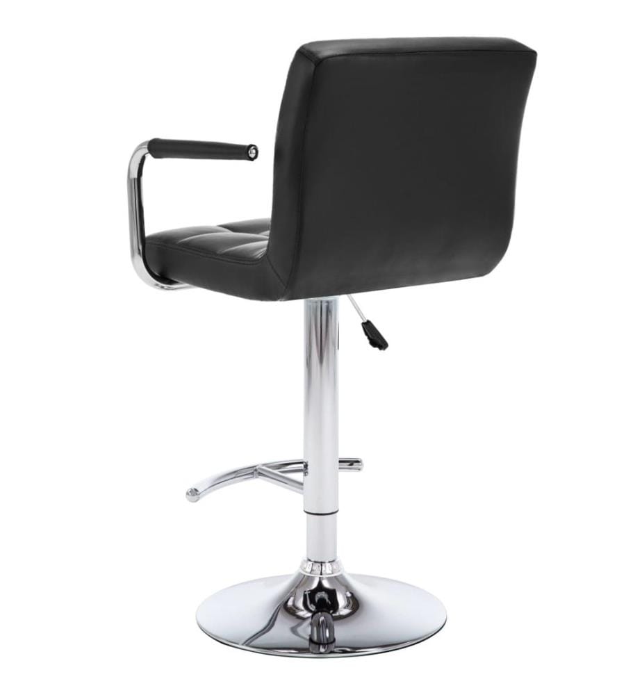 Barhocker 2 Stk. Schwarz Kunstleder