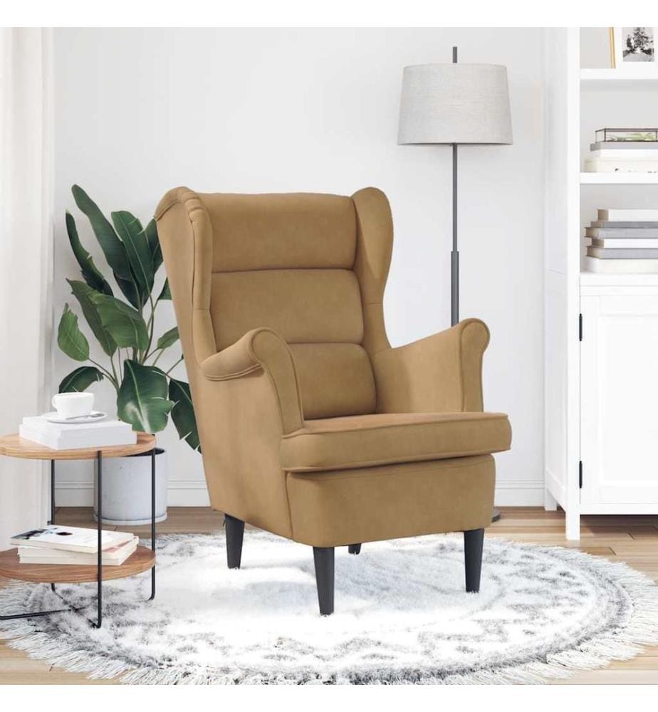 Sessel Braun Samt