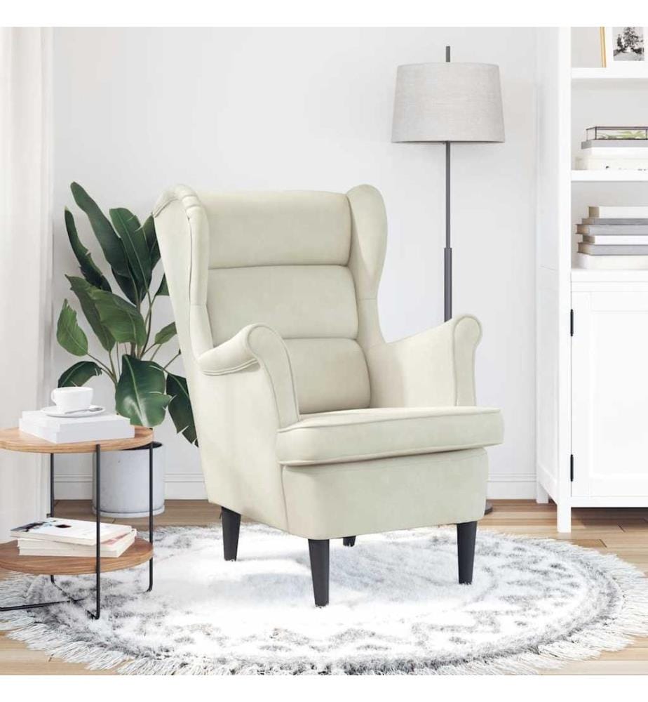 Sessel Cremeweiss Samt