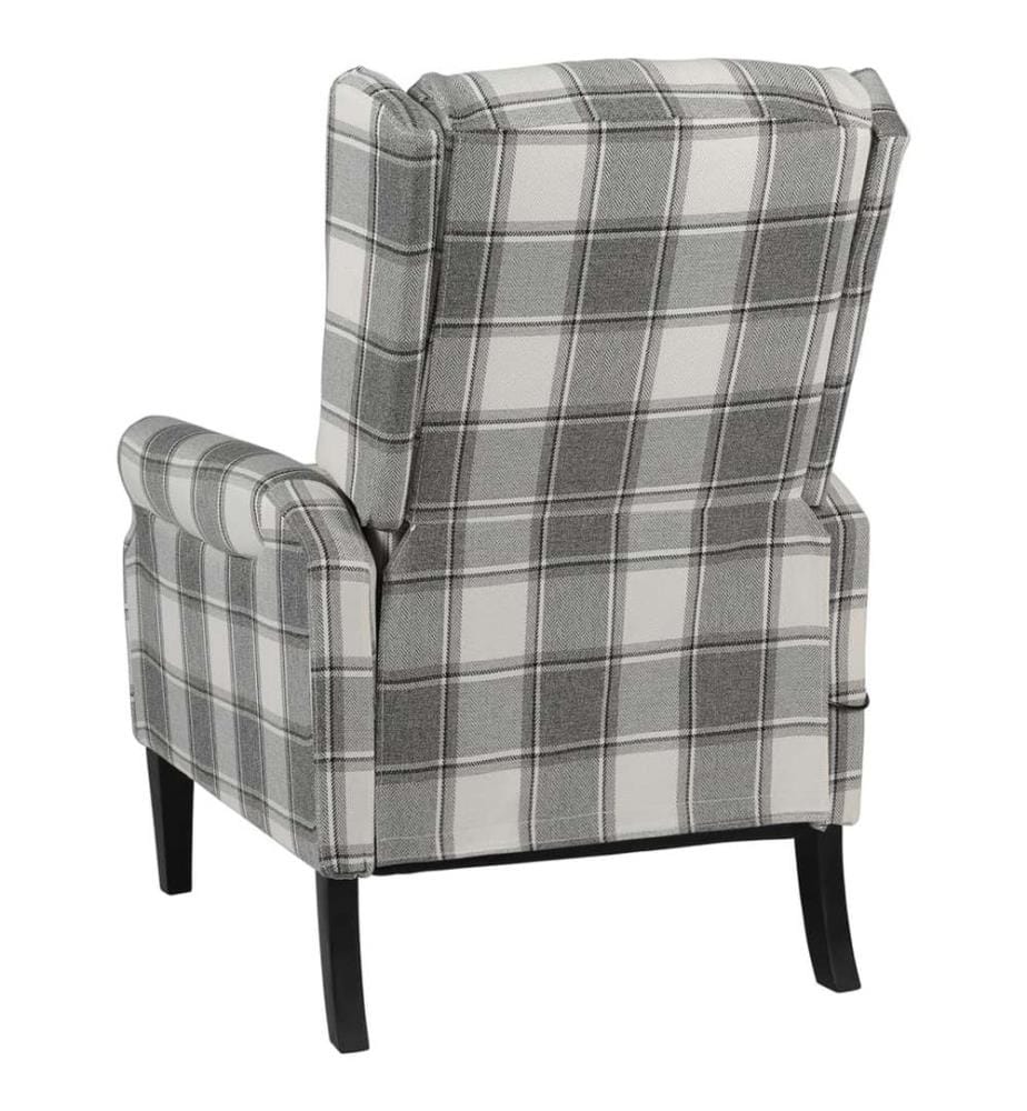 Relaxsessel Verstellbar Weiss Grau Stoff