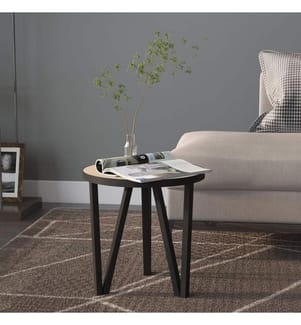 Table à thé Chêne Sonoma Ø35 cm MDF