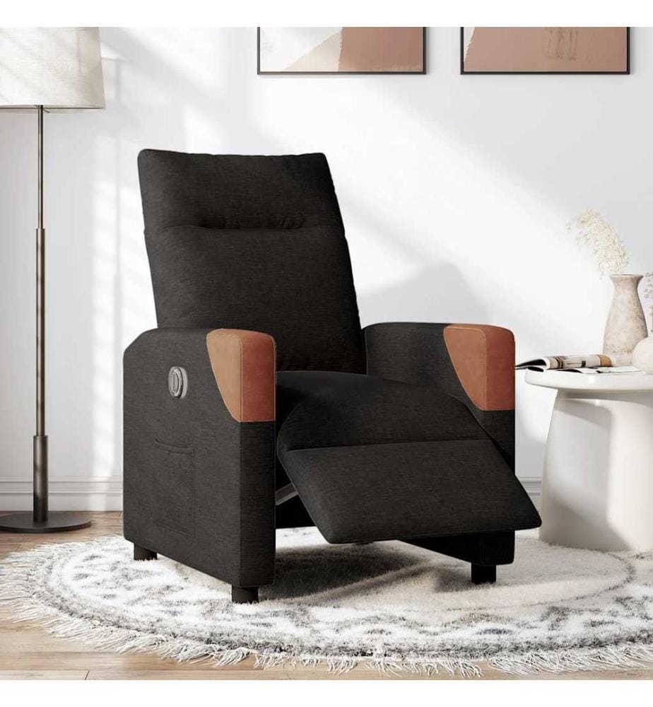 Relaxsessel Elektrisch Schwarz Stoff