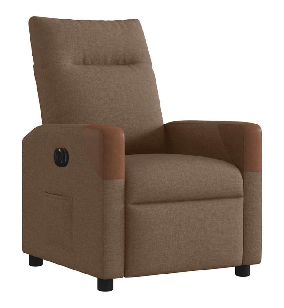 Relaxsessel Elektrisch Braun Stoff