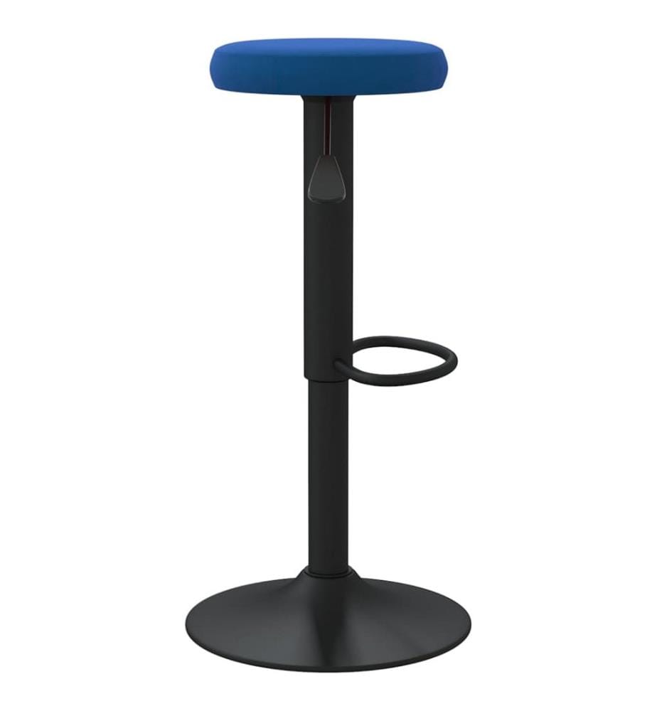Barhocker 2 Stk. Blau Samt