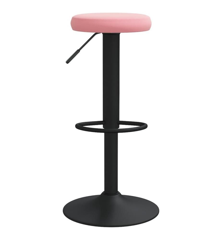 Barhocker 2 Stk. Rosa Samt