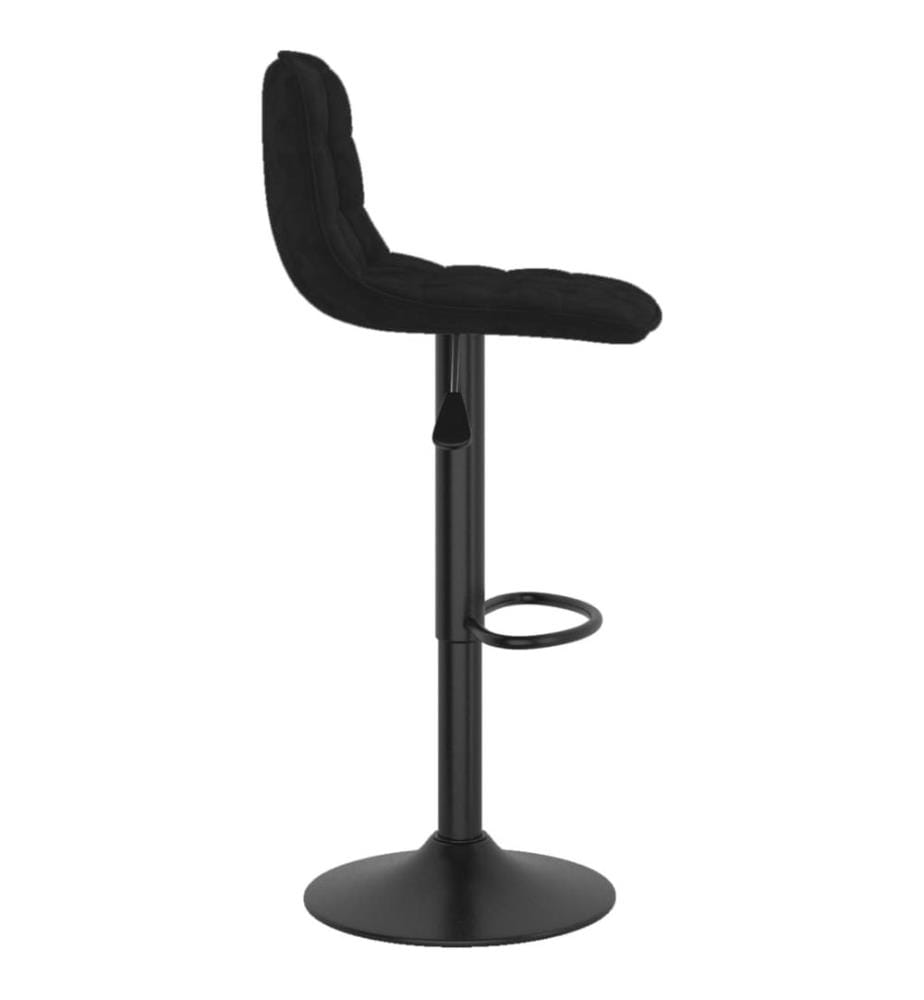 Barhocker Schwarz Samt