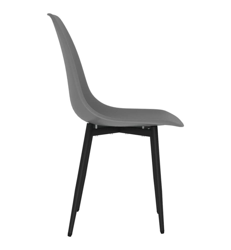 Esszimmerstühle 4 Stk. Grau PP