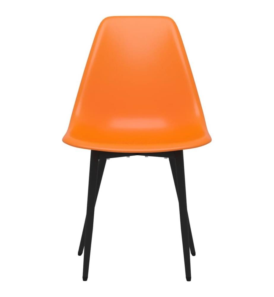 Esszimmerstühle 2 Stk. Orange PP