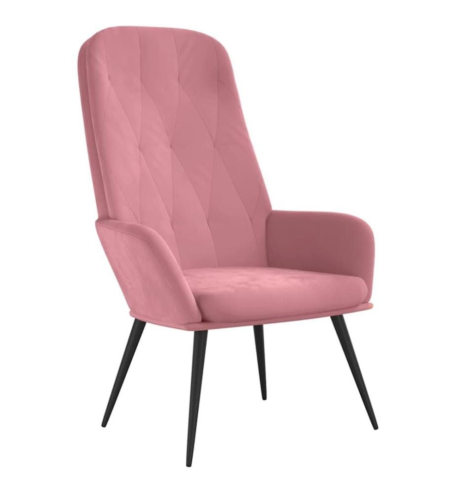 Relaxsessel Rosa Samt