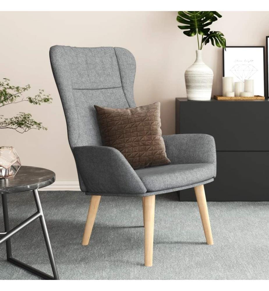 Relaxsessel Hellgrau Stoff