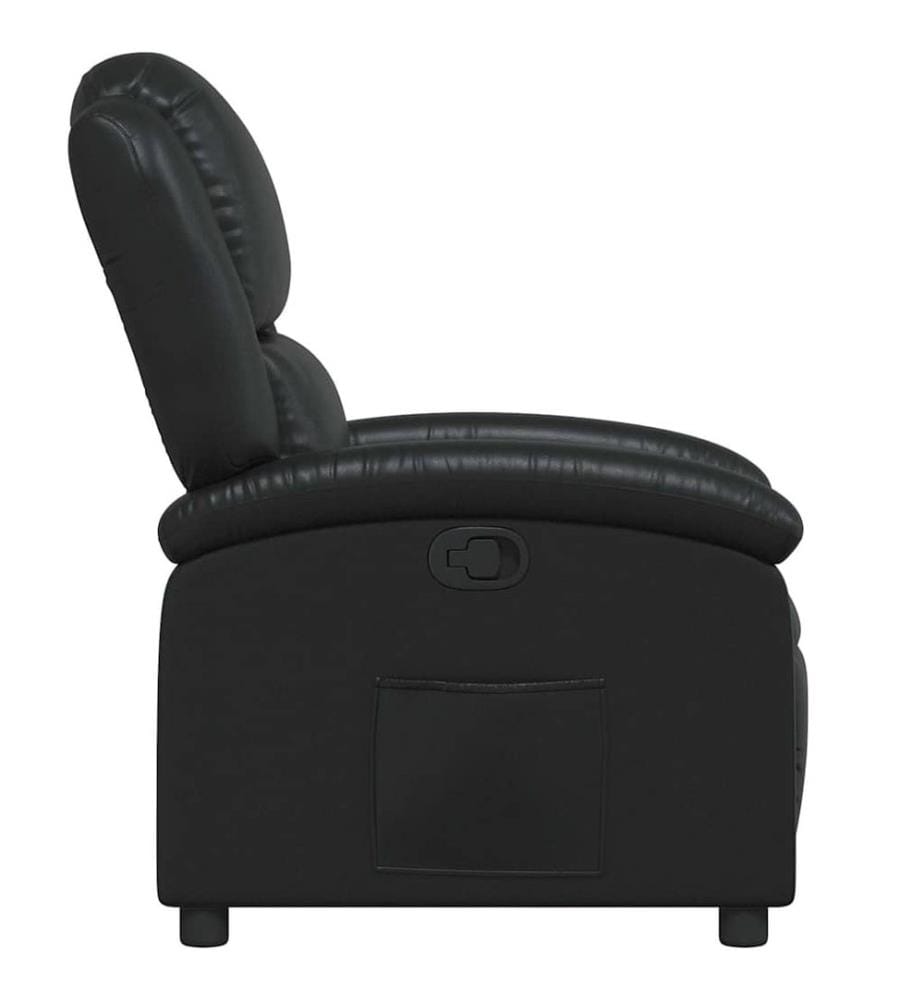 Relaxsessel Schwarz Kunstleder
