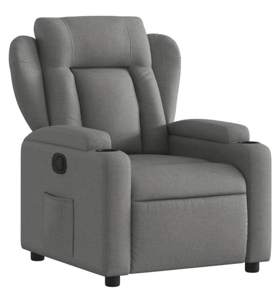 Relaxsessel Dunkelgrau Stoff