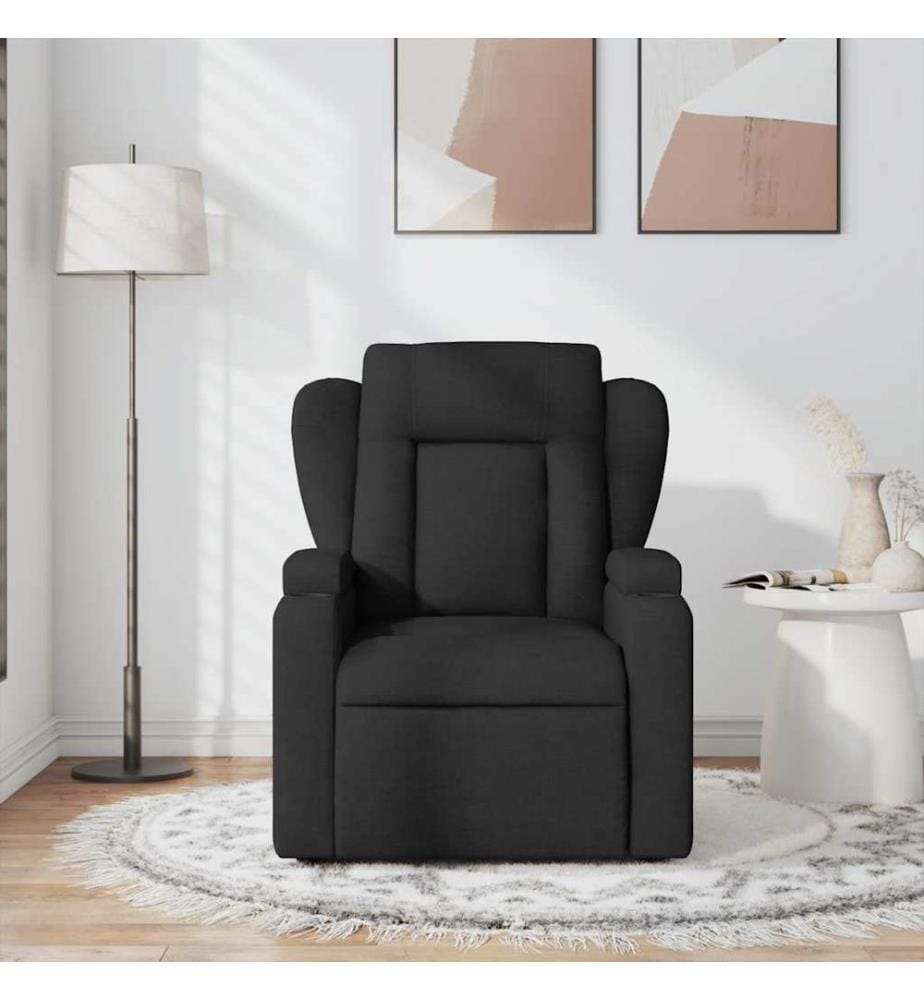 Massagesessel Schwarz Stoff