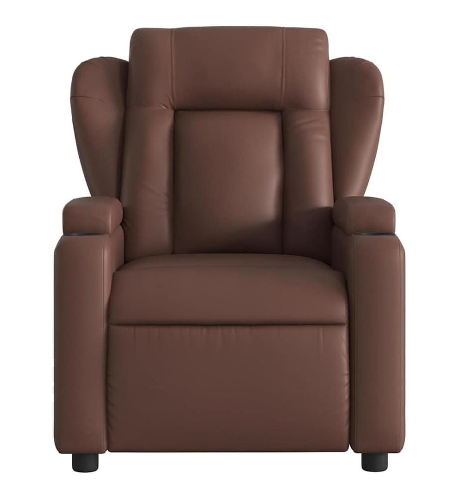 Massagesessel Braun Kunstleder