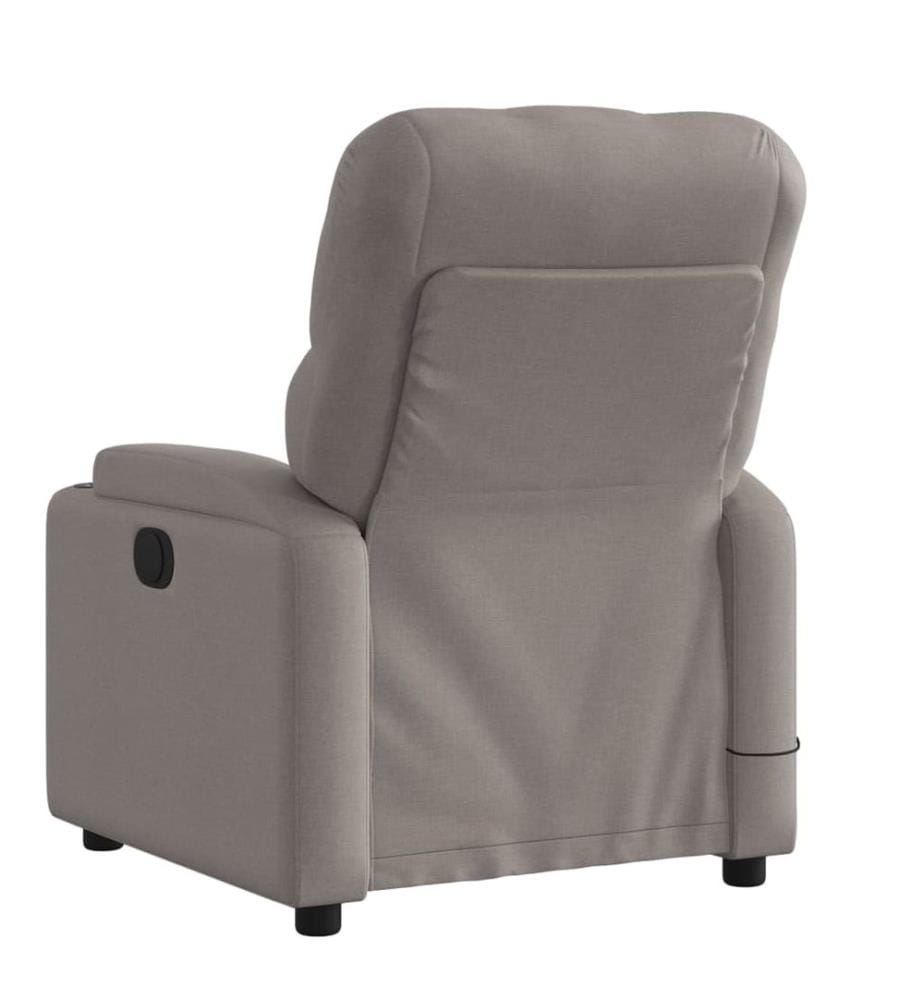 Massagesessel Taupe Stoff