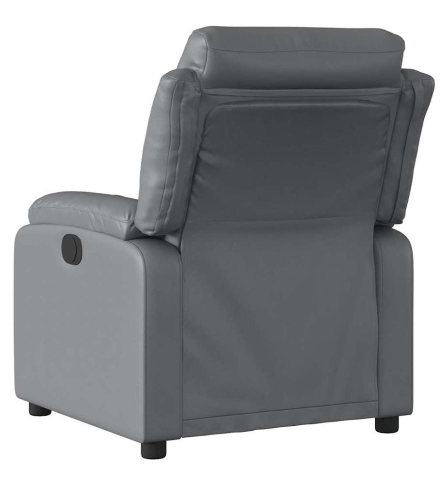 Relaxsessel Grau Kunstleder