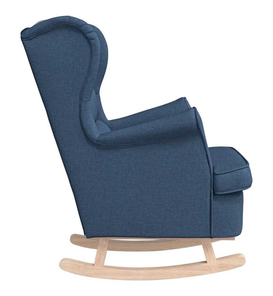 Schaukelsessel Blau 74x90x102 cm Stoff