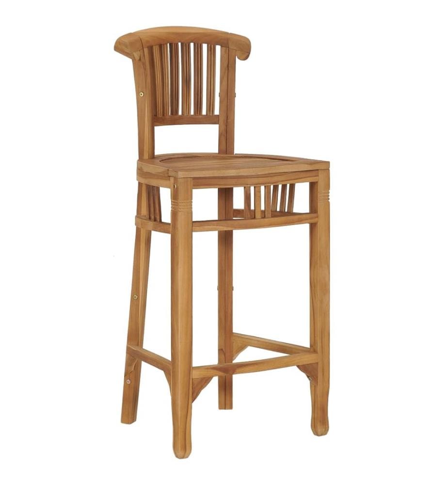 Barhocker Teak Massivholz