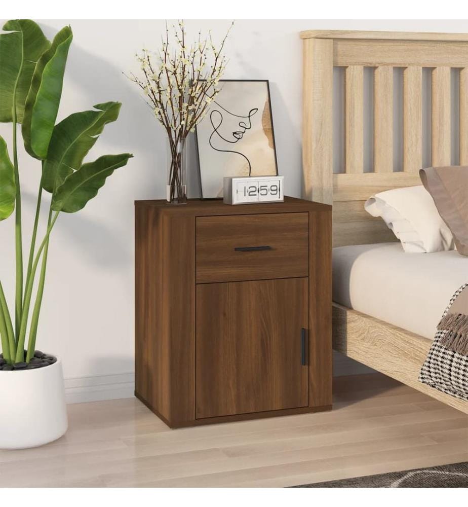 Nachttisch Braun Eichen-Optik 50x36x60 cm Holzwerkstoff