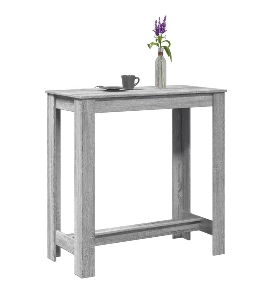Bartisch Grau Sonoma 102x50x103,5 cm Holzwerkstoff
