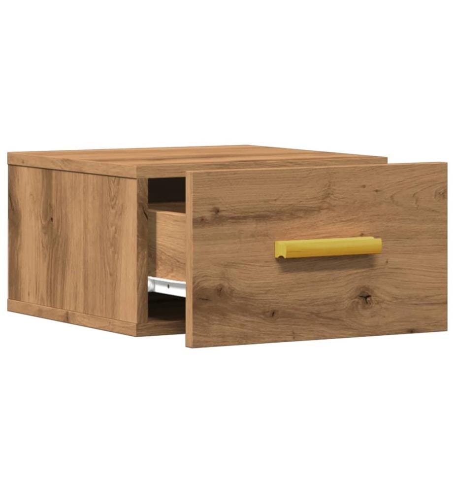Wand-Nachttische 2 Stk. Artisan-Eiche 35x35x20 cm