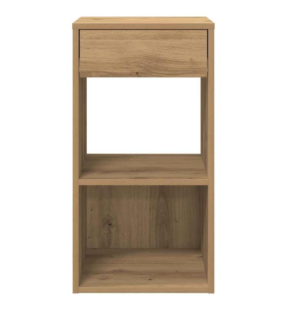 Nachttische mit Schublade 2 Stk. Artisan-Eiche 35x34x66,5 cm