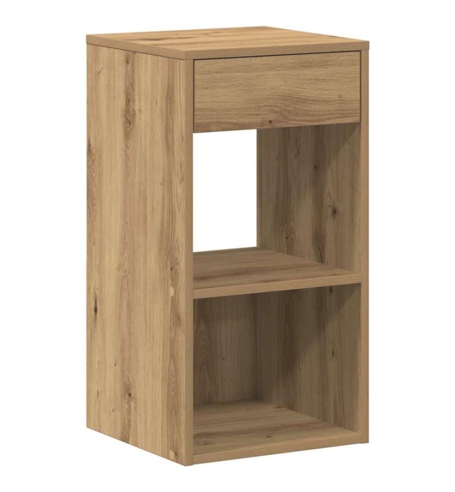 Nachttische mit Schublade 2 Stk. Artisan-Eiche 35x34x66,5 cm