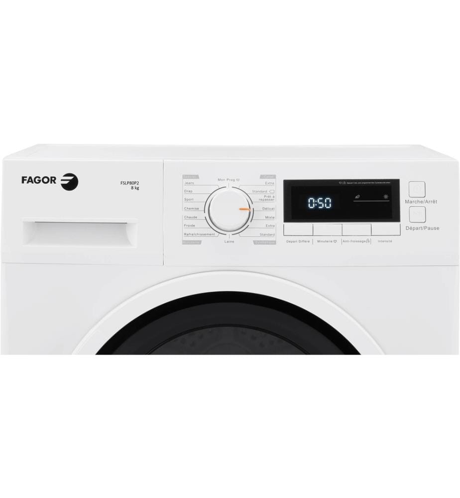 Sèche-linge FAGOR - Modèle : FSLP80P2 - Affichage en français