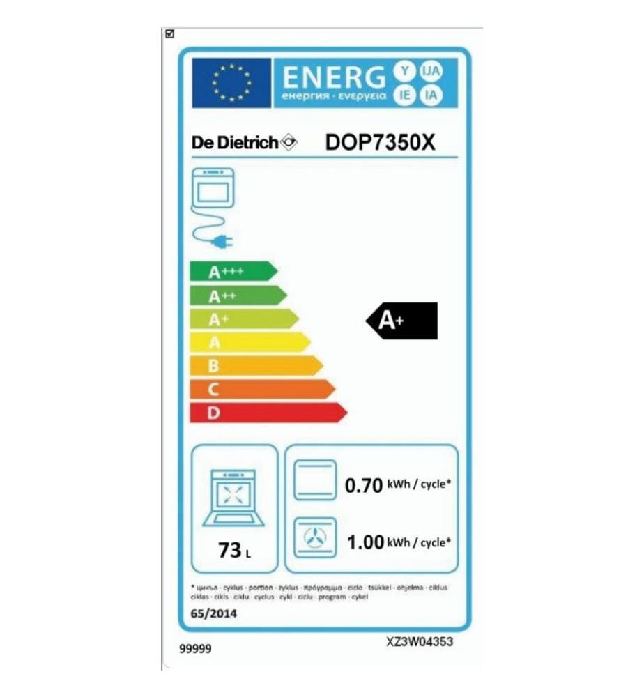 Einbaubackofen DE DIETRICH - Modell: DOP 7350 X