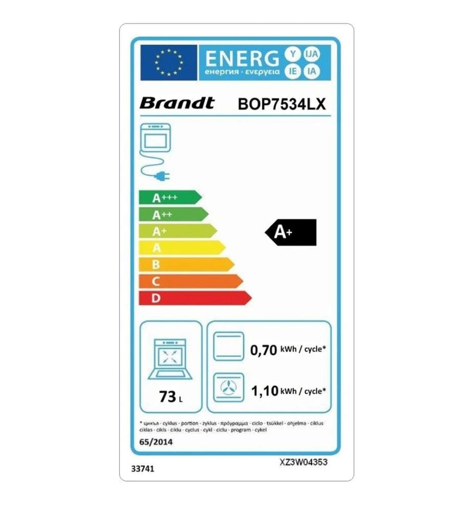 BRANDT Einbau-Backofen - Modell: BOP7534LX