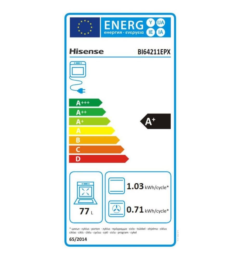 Einbaubackofen HISENSE - Modell: BI64211EPX