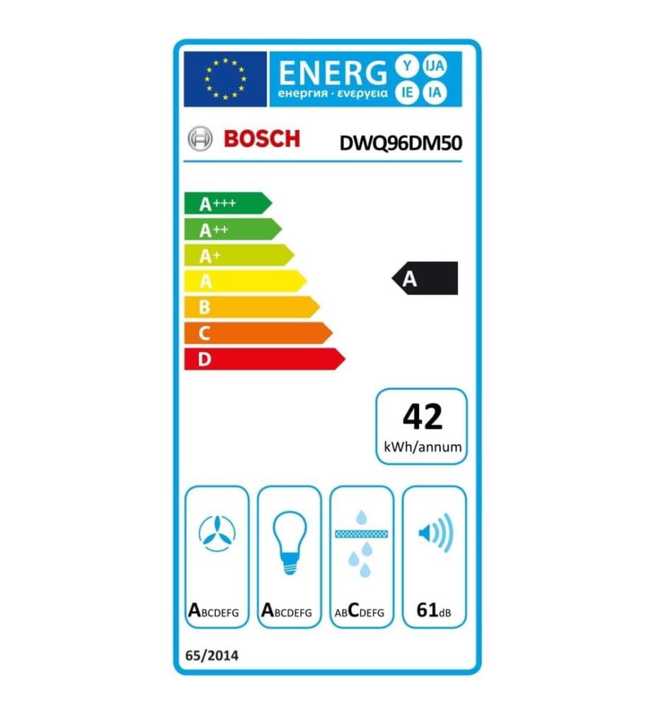 Hotte décorative murale BOSCH - Modèle : DWQ 96 DM 50