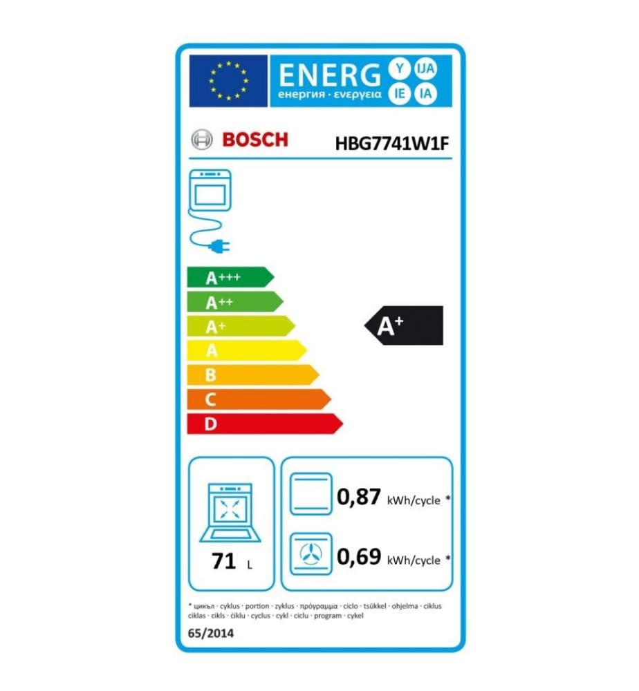 Four pyrolyse BOSCH - Modèle : HBG7741W1F