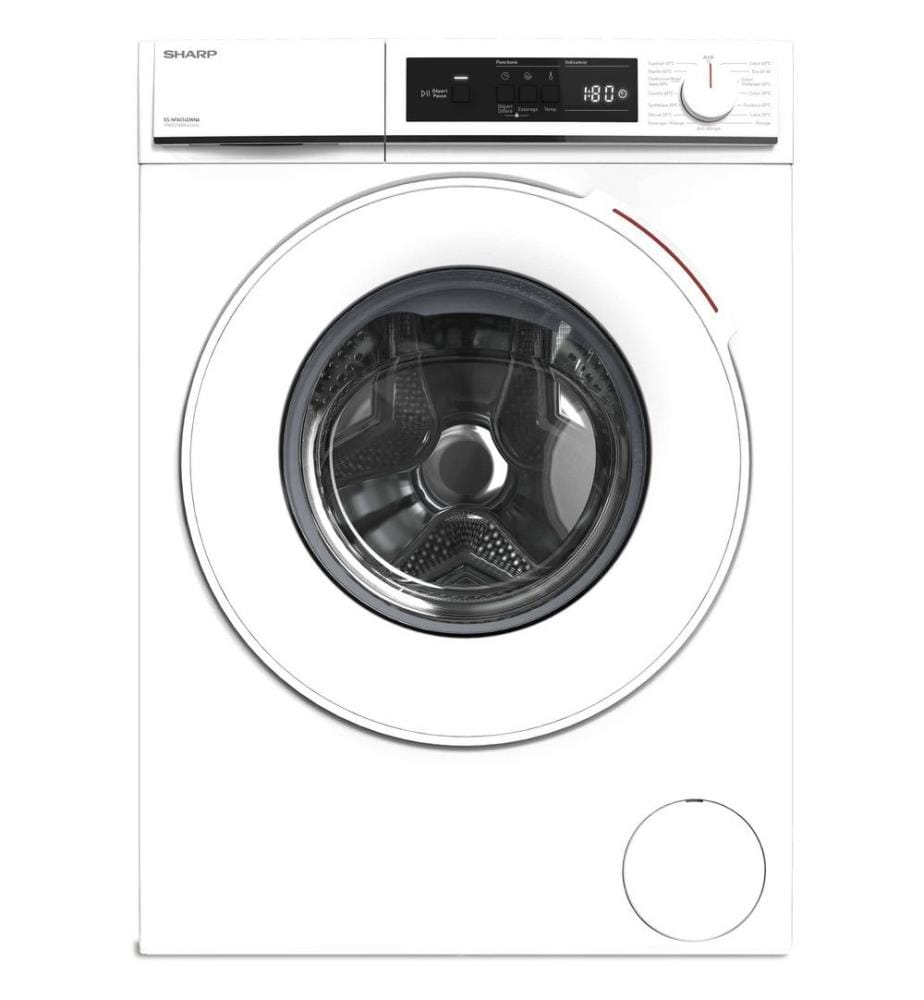 Lave-linge SHARP - Modèle : ESNFA014DWNA - Affichage en français