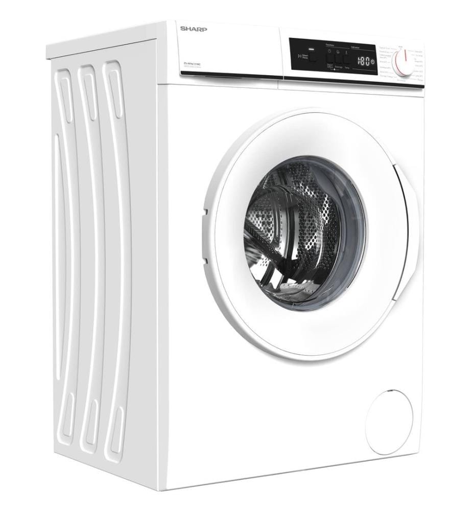 Lave-linge SHARP - Modèle : ESNFA6121WC - Affichage en français