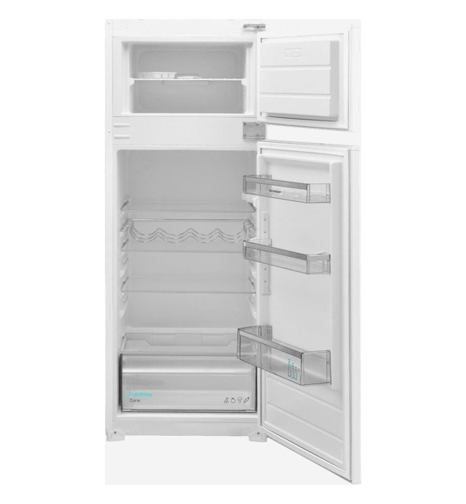 Integrierter 2-türiger Kühlschrank SHARP - Modell: SJTE210T0XS