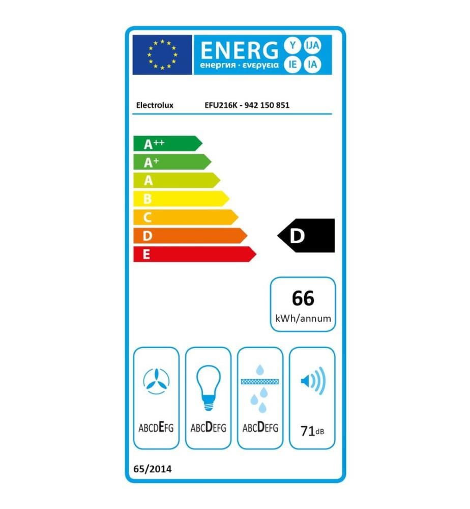 Hotte visière ELECTROLUX - Modèle : EFU 216 K