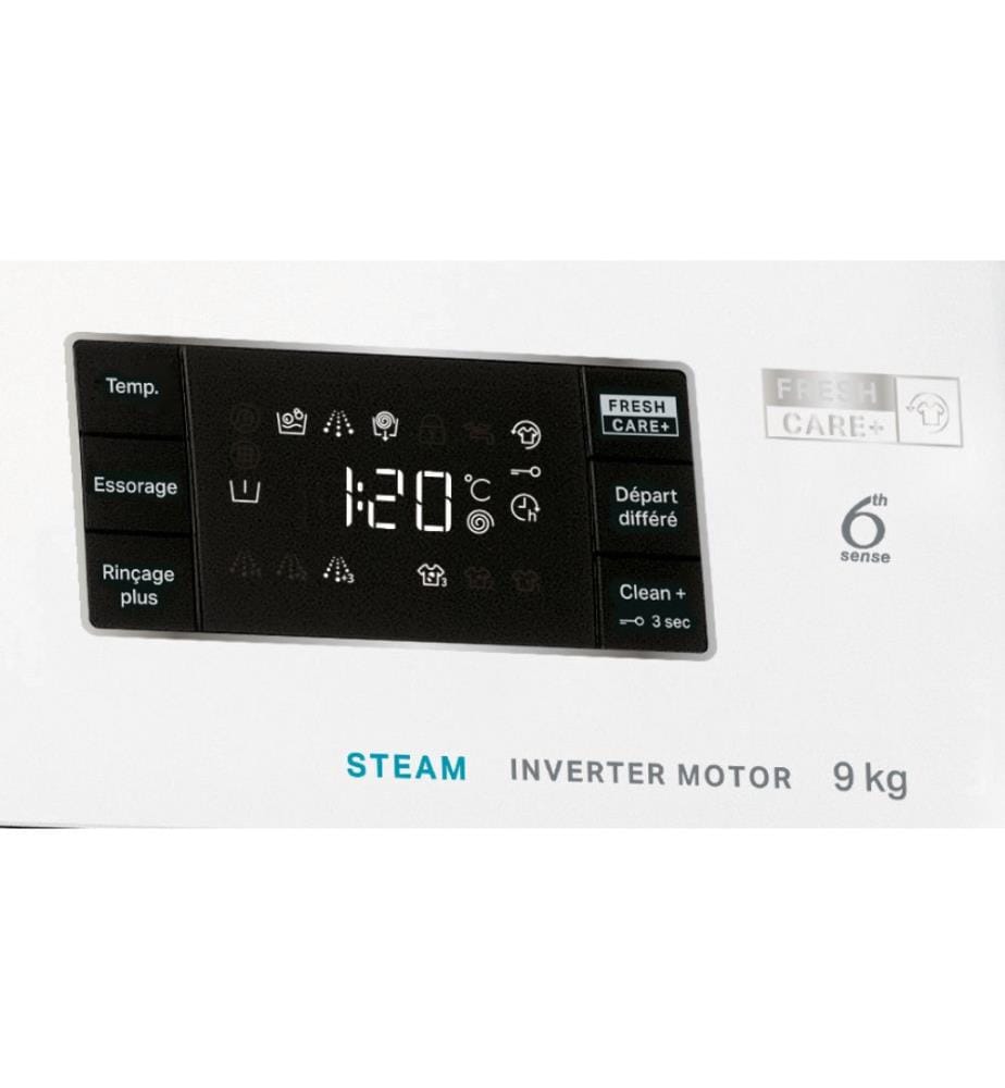 Lave-linge frontal WHIRLPOOL - Modèle : FFBNA9269BVFR - Affichage en français