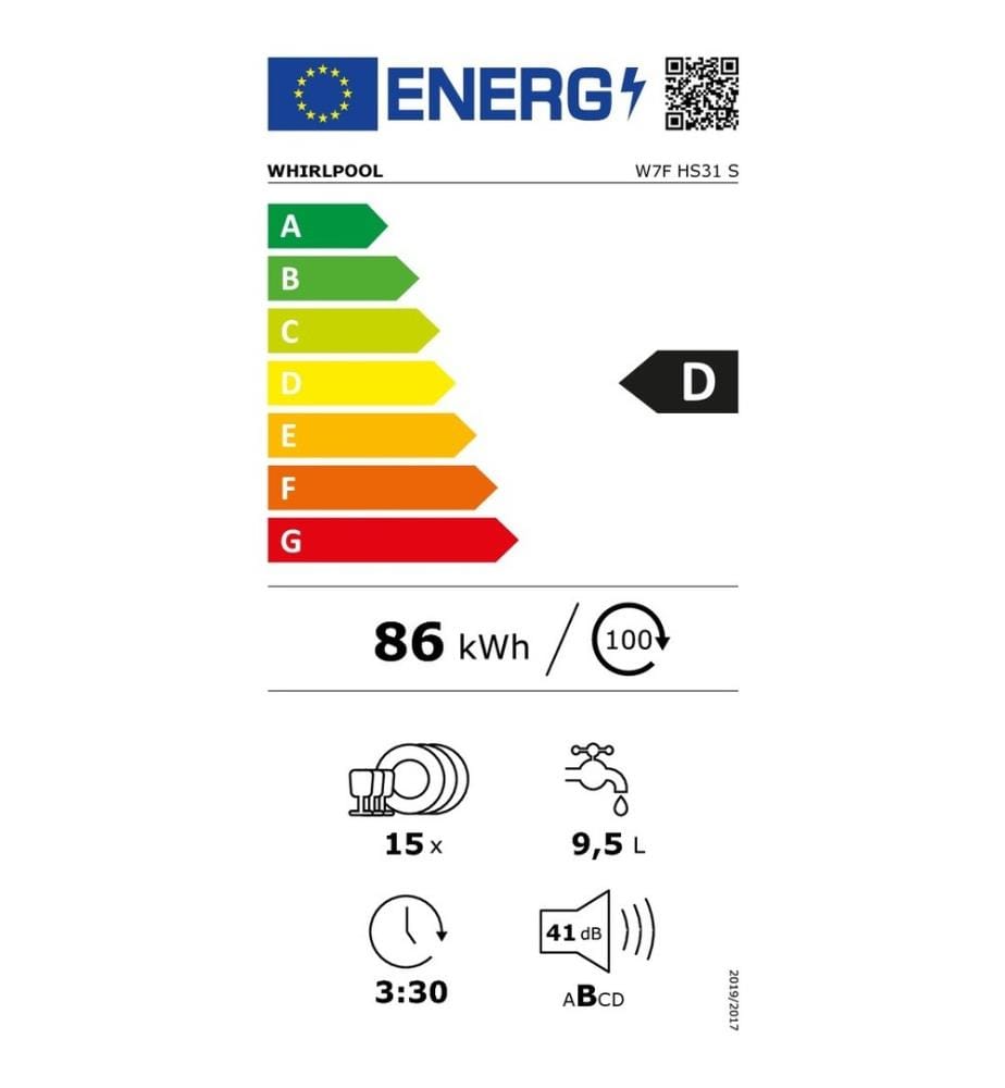 Geschirrspüler WHIRLPOOL - Modell: W7FHS31S