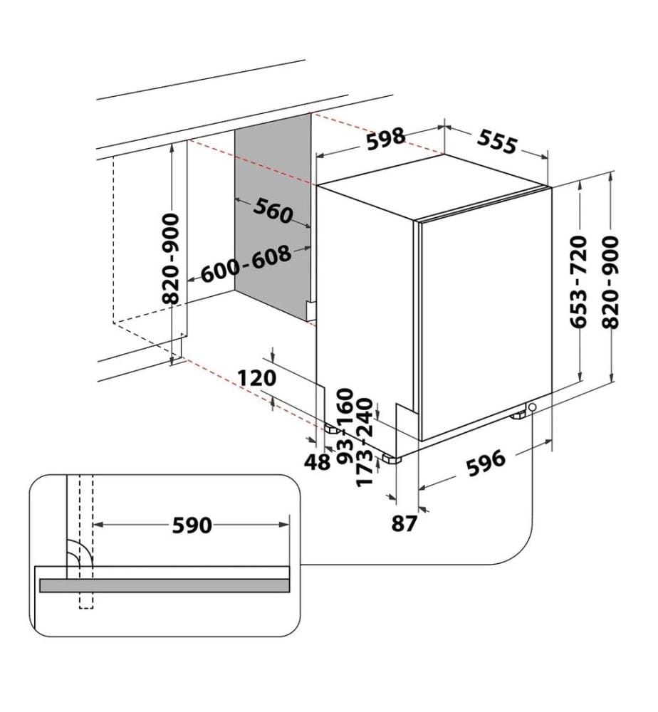 Geschirrspüler WHIRLPOOL - Modell: W2IHKD526A