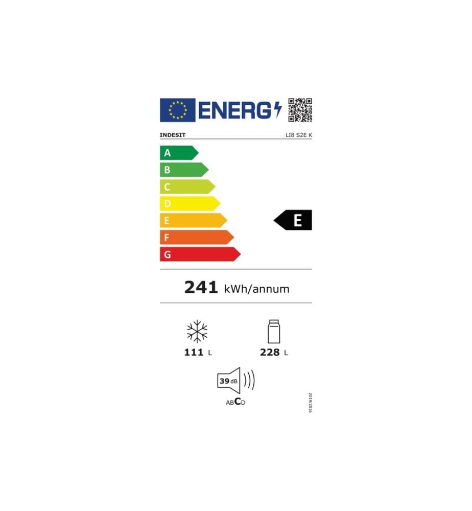 Réfrigérateur combiné inversé INDESIT - Modèle : LI8S2EK