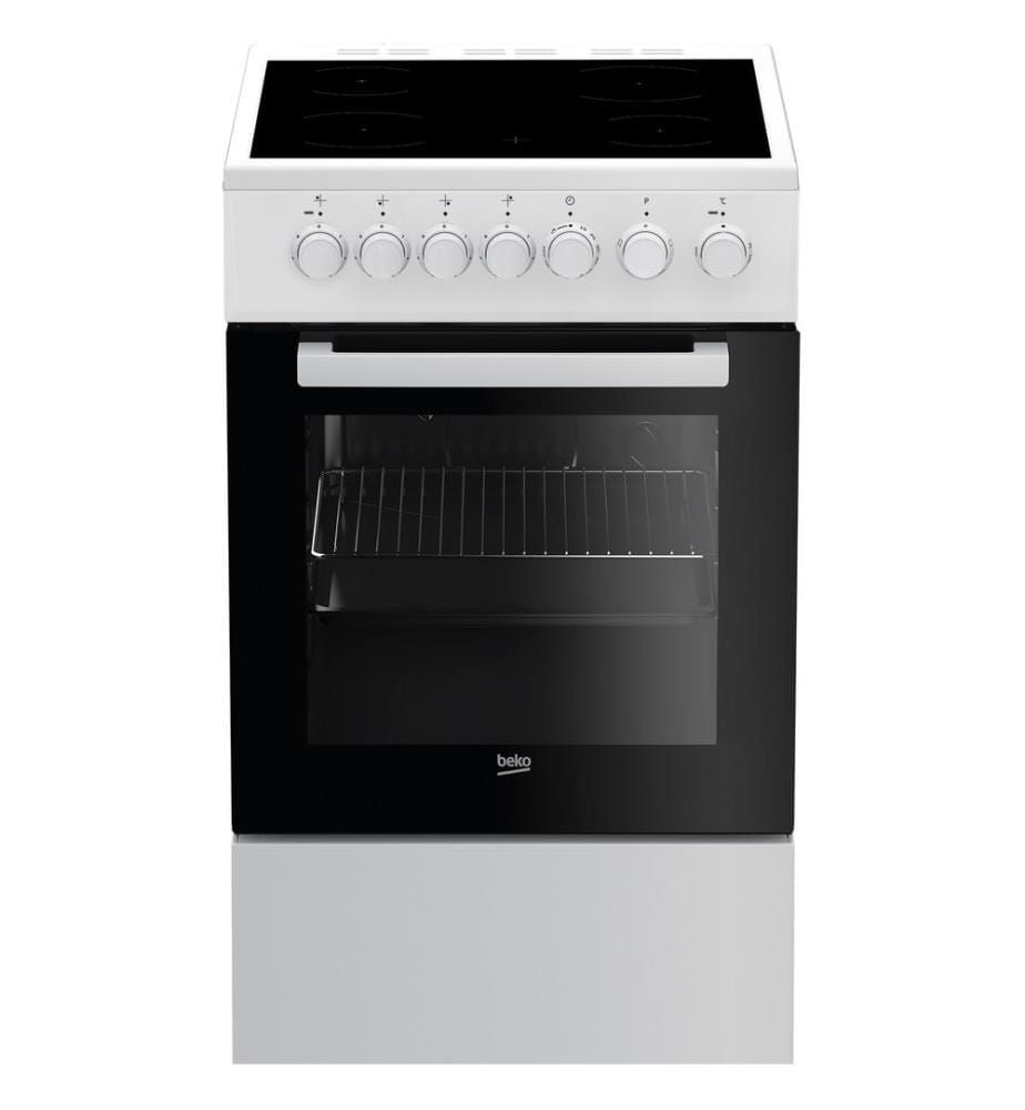 Cuisinière vitrocéramique BEKO - Modèle : FSS 57100 GW