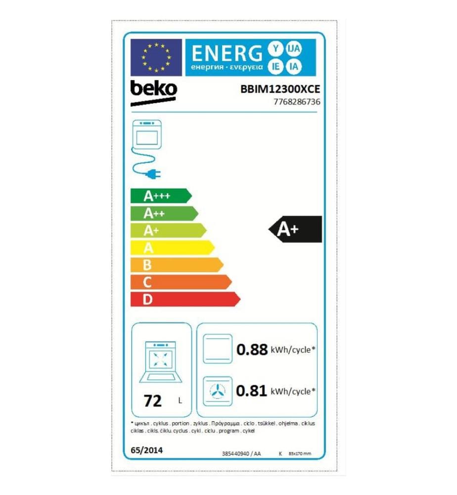 Four encastrable BEKO - Modèle : BBIM12300XCE
