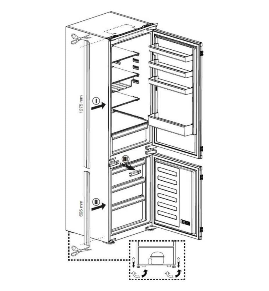 Kühl-/Gefrierkombination BEKO - Modell: BCHA306E4SN