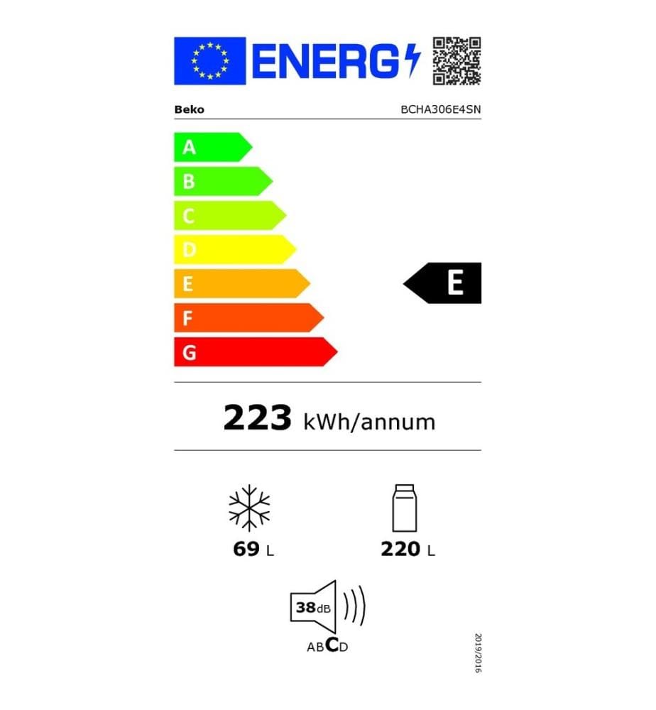 Kühl-/Gefrierkombination BEKO - Modell: BCHA306E4SN