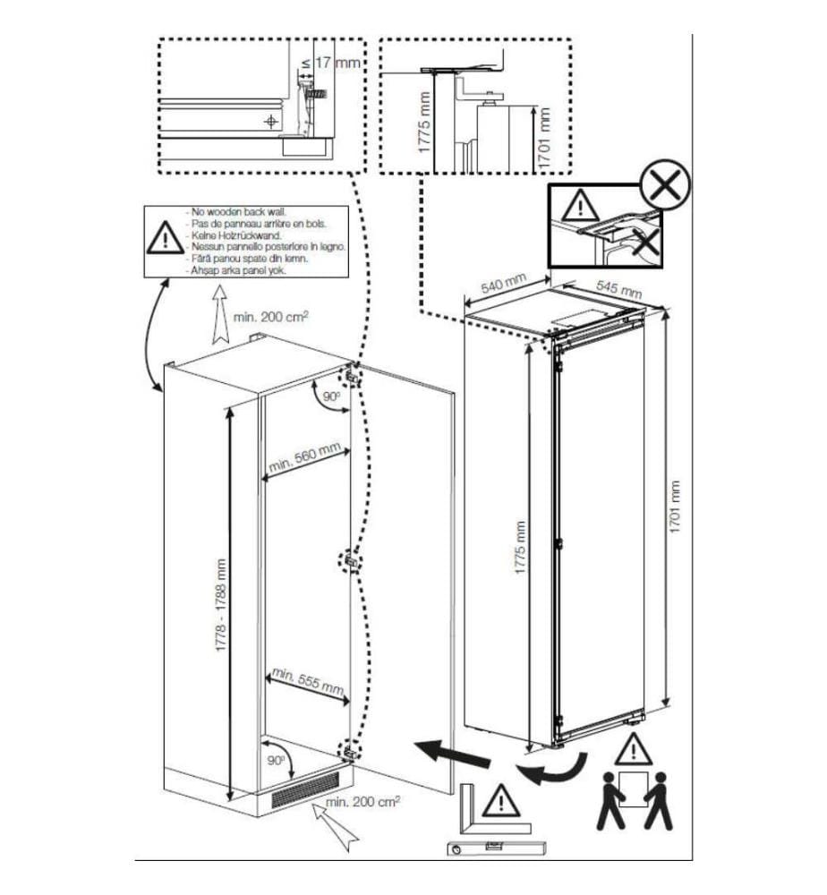 BEKO-Kühlschrank - Modell: BSSA315E4SFN