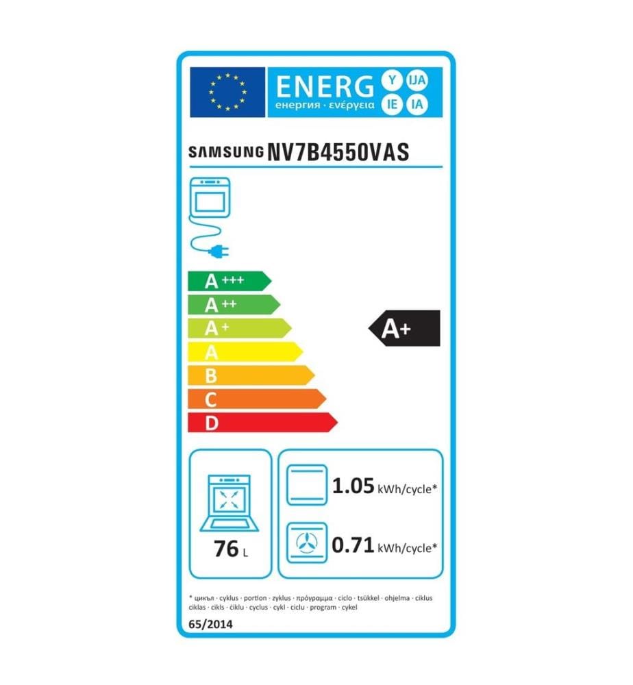 Four pyrolyse SAMSUNG - Modèle : NV7B4550VAS