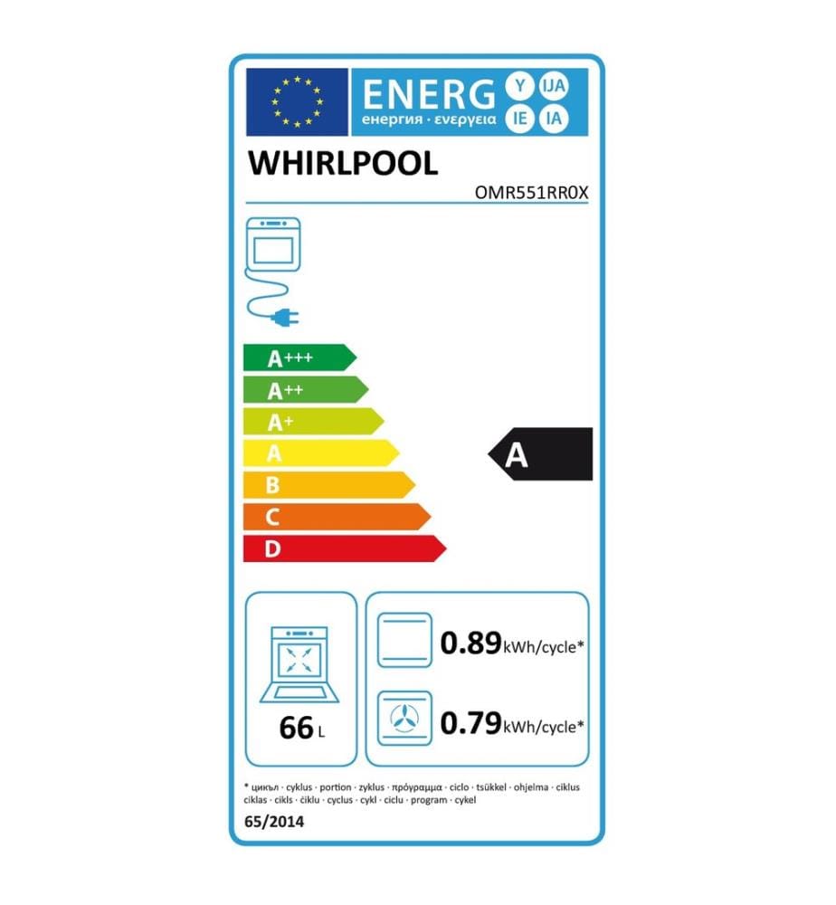 Four encastrable WHIRLPOOL - Modèle : OMR551RR0X
