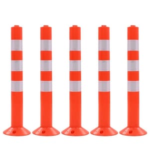 Verkehrspoller 5 Stk. Kunststoff 75 cm